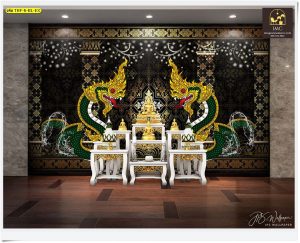 บริการ ออกแบบวอลเปเปอร์ลายไทย